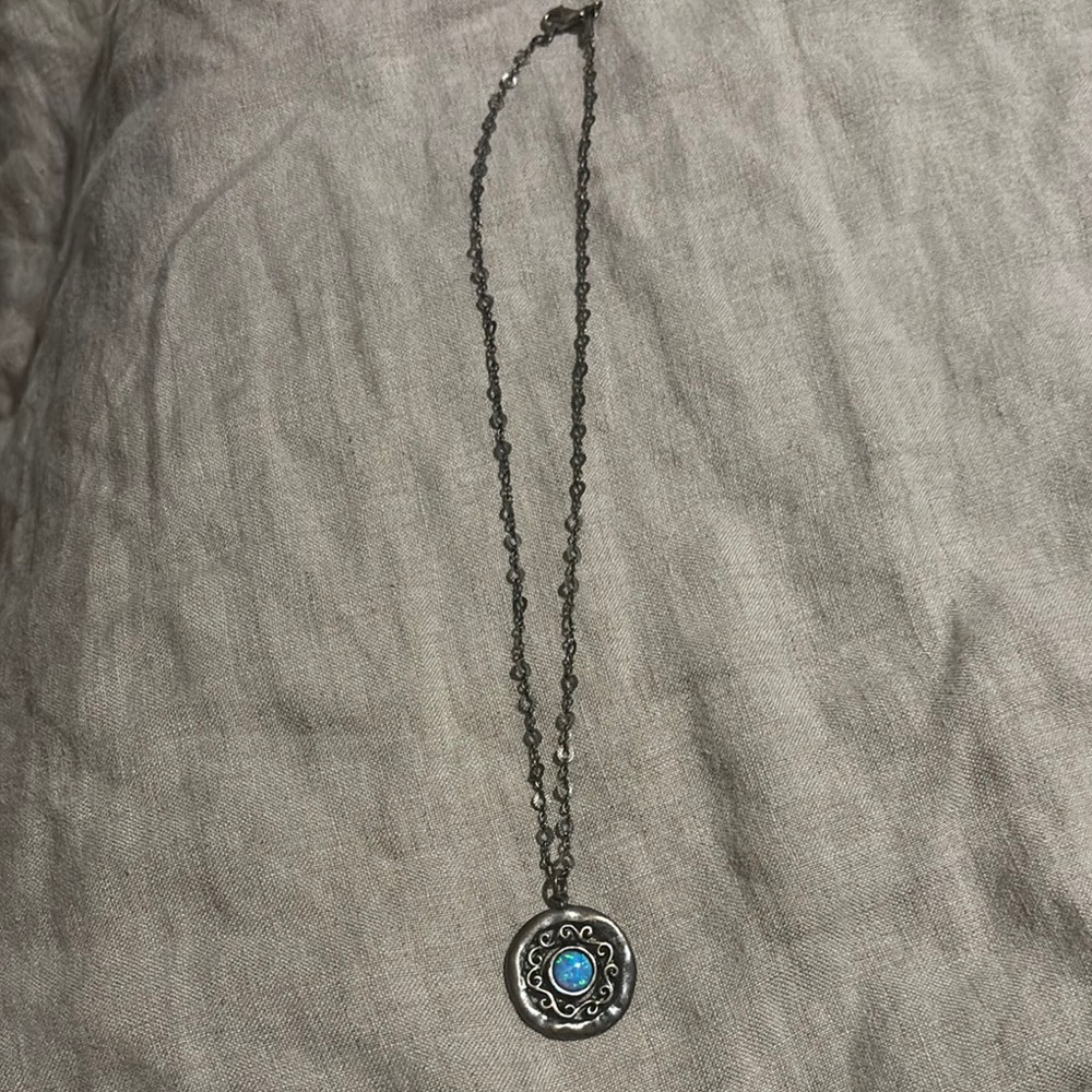 Shablool 925 Silver Necklace with opal pendant Israel